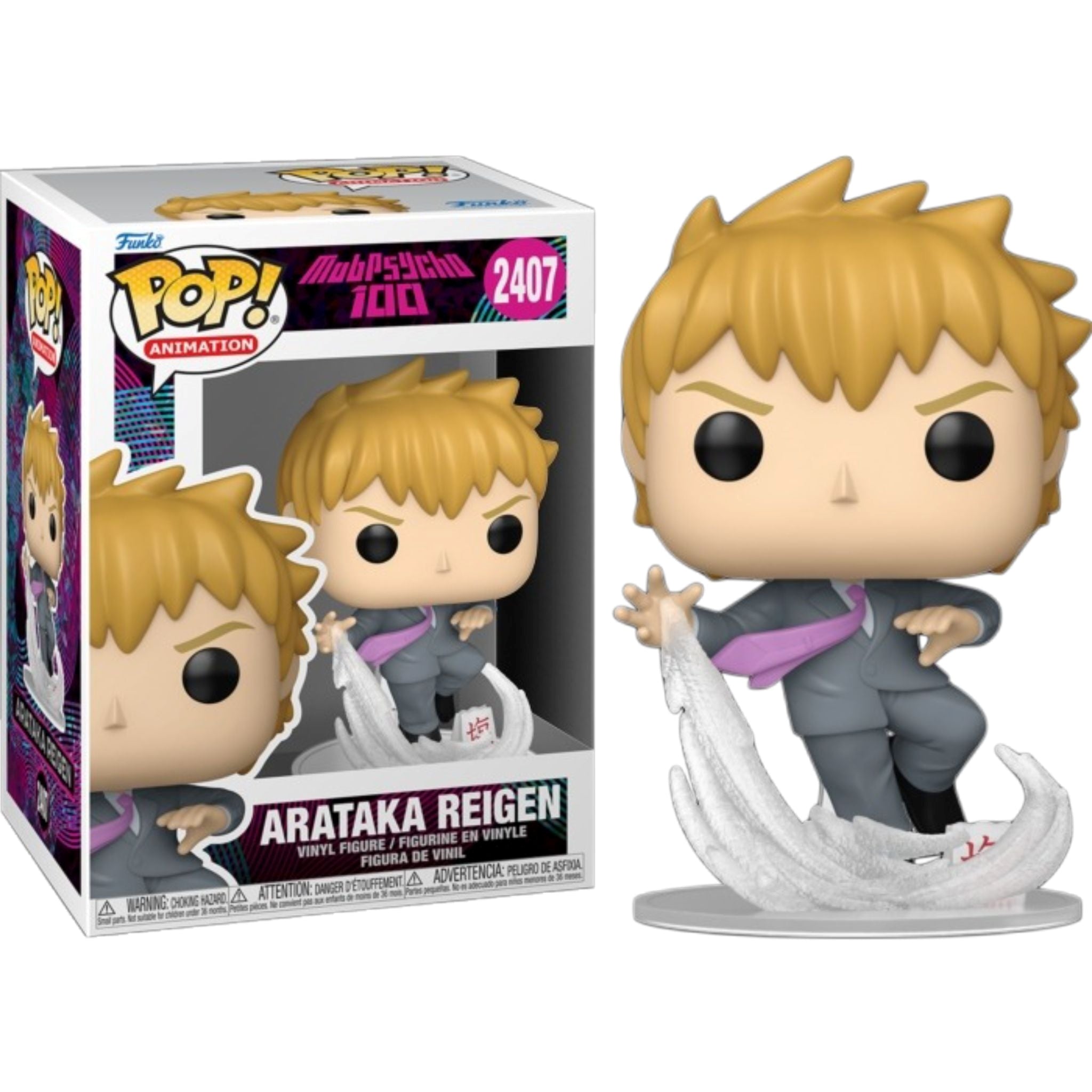 FUNKO POP Animation: Mob Psycho 100 - 2407 Arataka Reigen 9cm Funko