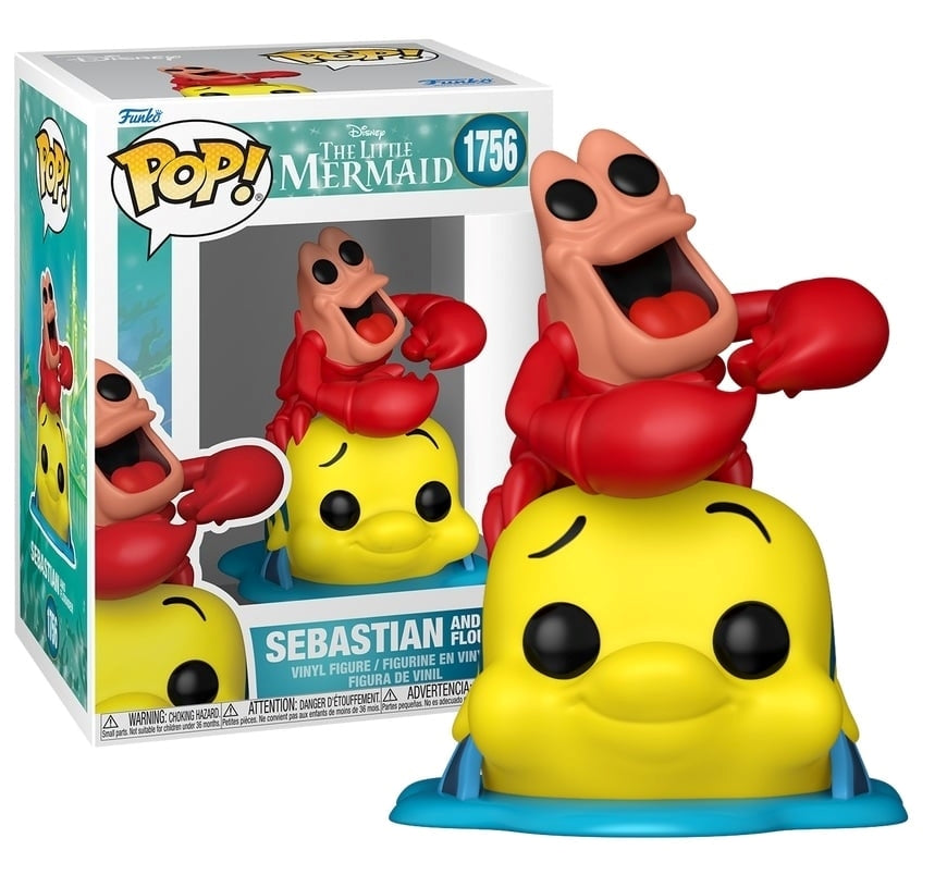 FUNKO POP Disney: The Little Mermaid - 1756  Sebastian & Flounder 9cm Funko