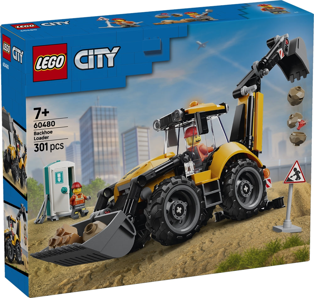 LEGO 60480 CITY - Scavatrice da cantiere gialla LEGO