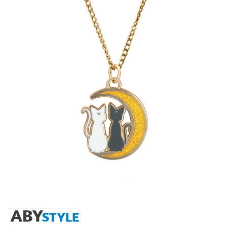 ABYSTYLE SAILOR MOON - Collana con pendente: "Cats on the moon Abystyle