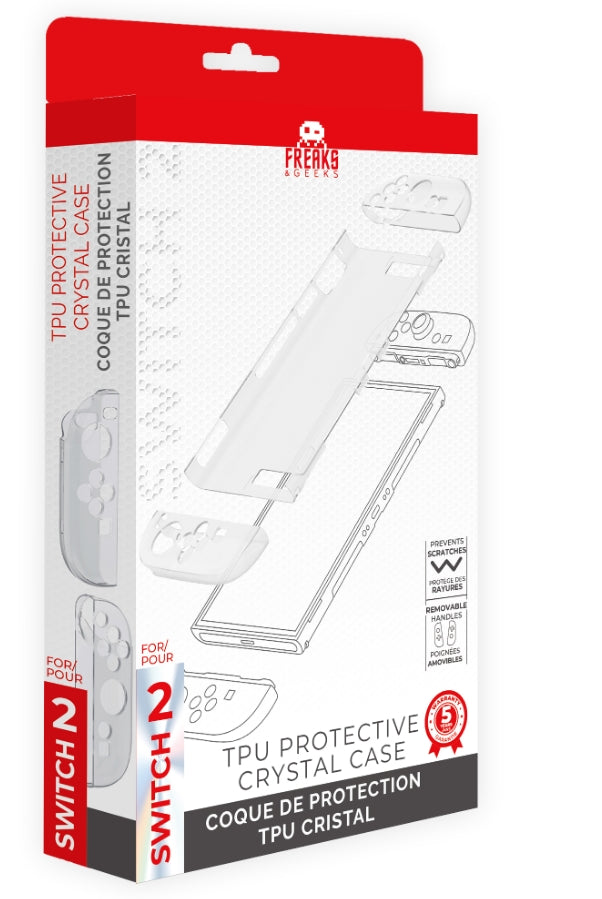 TPU Protective Cover for Switch 2 (Transparent) Trade Invaders