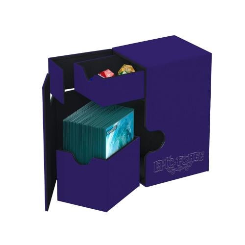 EPIC FORGE Double Deck Box 100 cards And Dice storage Trade Invaders