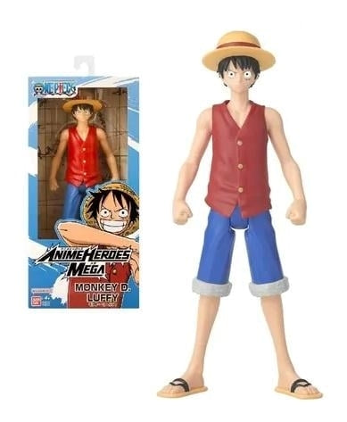 BANDAI RED One Piece: Anime Heroes Mega - Monkey D. Luffy 30cm Bandai Red