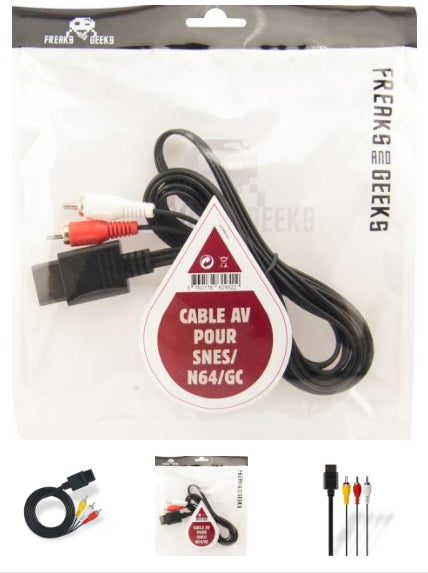 GC/N64/SNES AV cable (in F&G bag + label) Trade Invaders