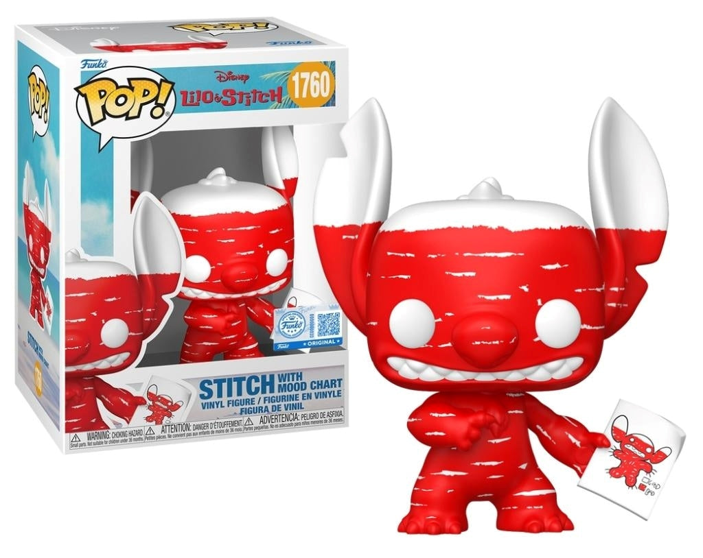FUNKO POP Disney: Lilo & Stitch - 1760 Stitch With Mood Chart (Exclusive) 9cm Funko