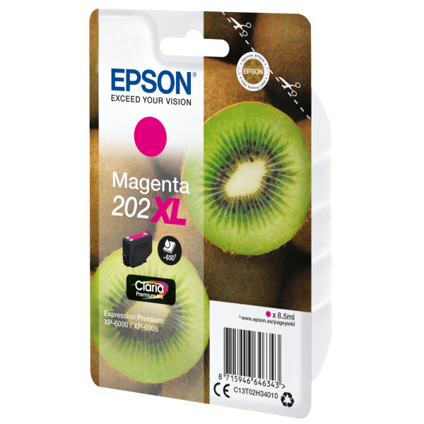EPSON 202 XL CARTUCCIA INK 8.5 ML MAGENTA - Disponibile in 3-4 giorni lavorativi Epson