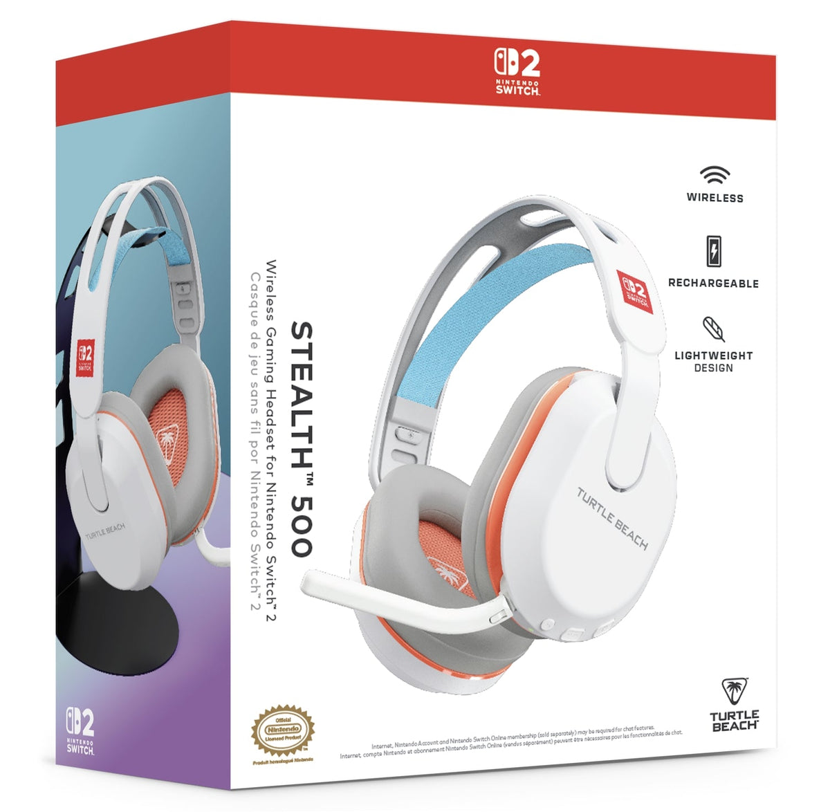 TURTLE BEACH - STEALTH 500 NINTENDO SWITCH 2 NS WHITE Turtle Beach