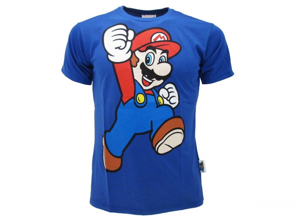 NINTENDO SUPER MARIO BROS JUMP T-shirt 12/13 Blu - Disponibile in 2/3 giorni lavorativi