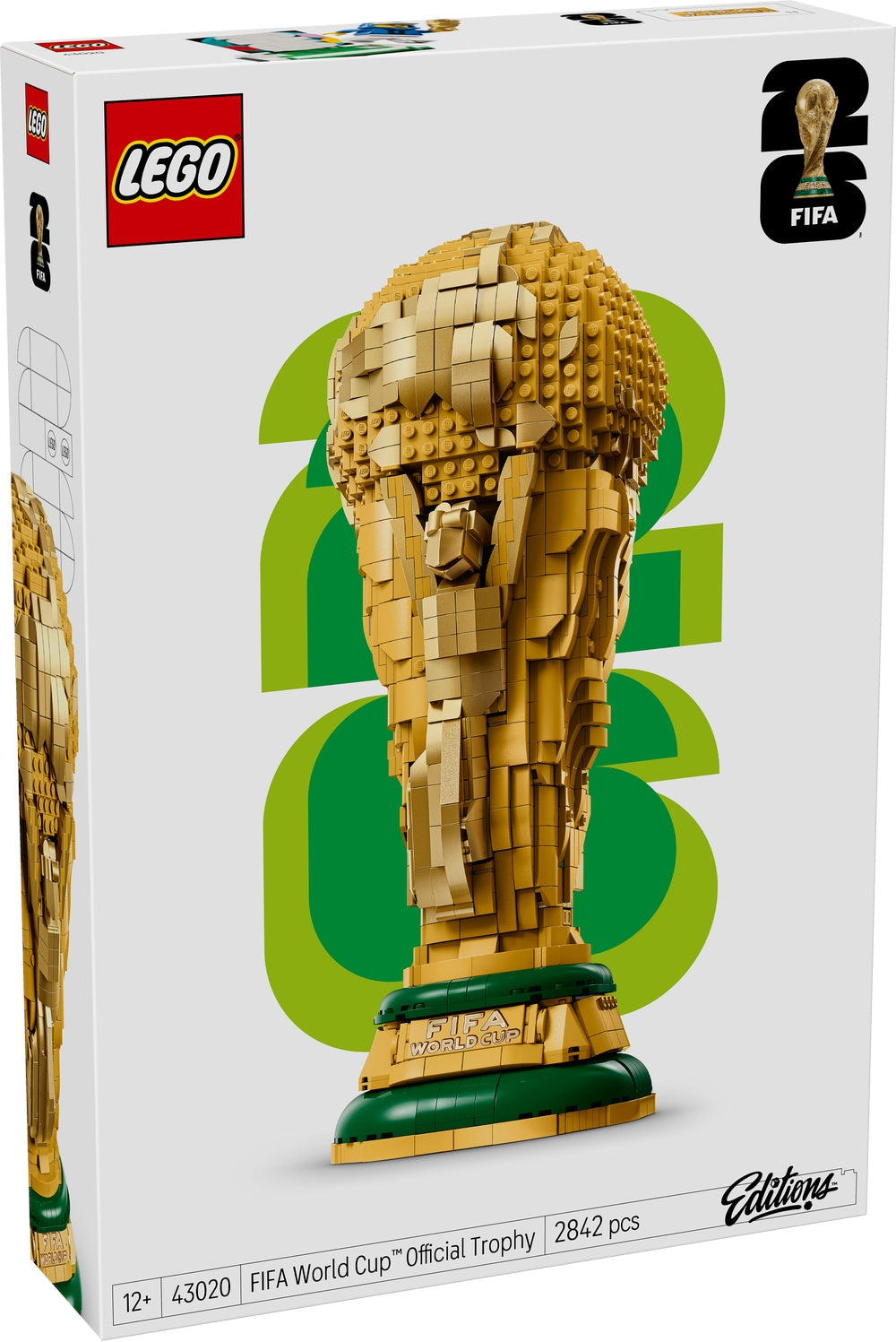LEGO 43020 EDITIONS FOOTBALL - Trofeo ufficiale Coppa del Mondo FIFA LEGO