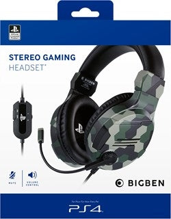 BIGBEN OLP Cuffie Stereo Gaming Verde Camo PS4/PC Big Ben