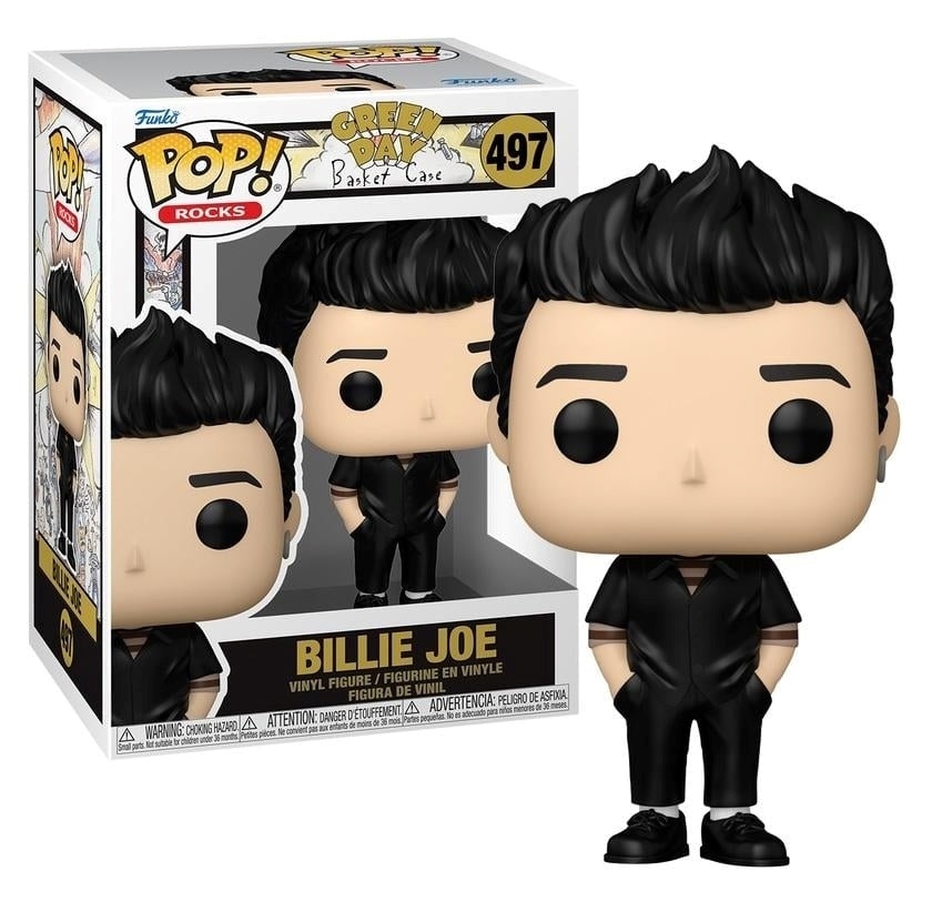 FUNKO POP Rocks: Green Day - 497 Billie Joe (Basket Case) 9cm Funko