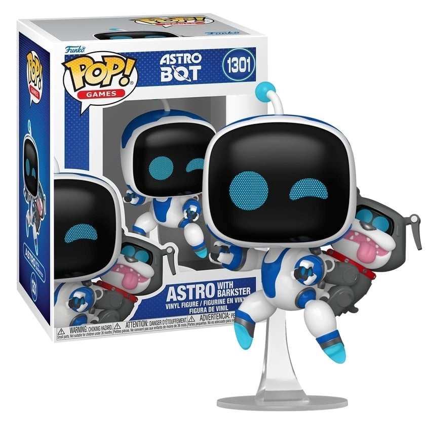 FUNKO POP Games: Astro Bot - 1301 Astro With Barkster 9cm Funko
