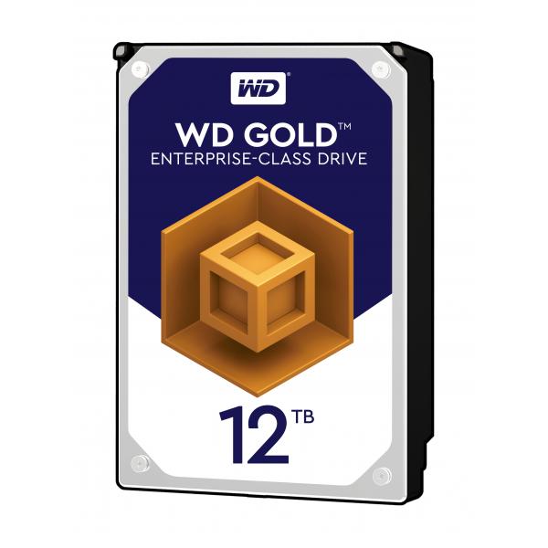 WESTERN DIGITAL GOLD HDD INTERNO 12TB 3.5" 7.200rpm SATA III 256 MB CACHE - Disponibile in 3-4 giorni lavorativi