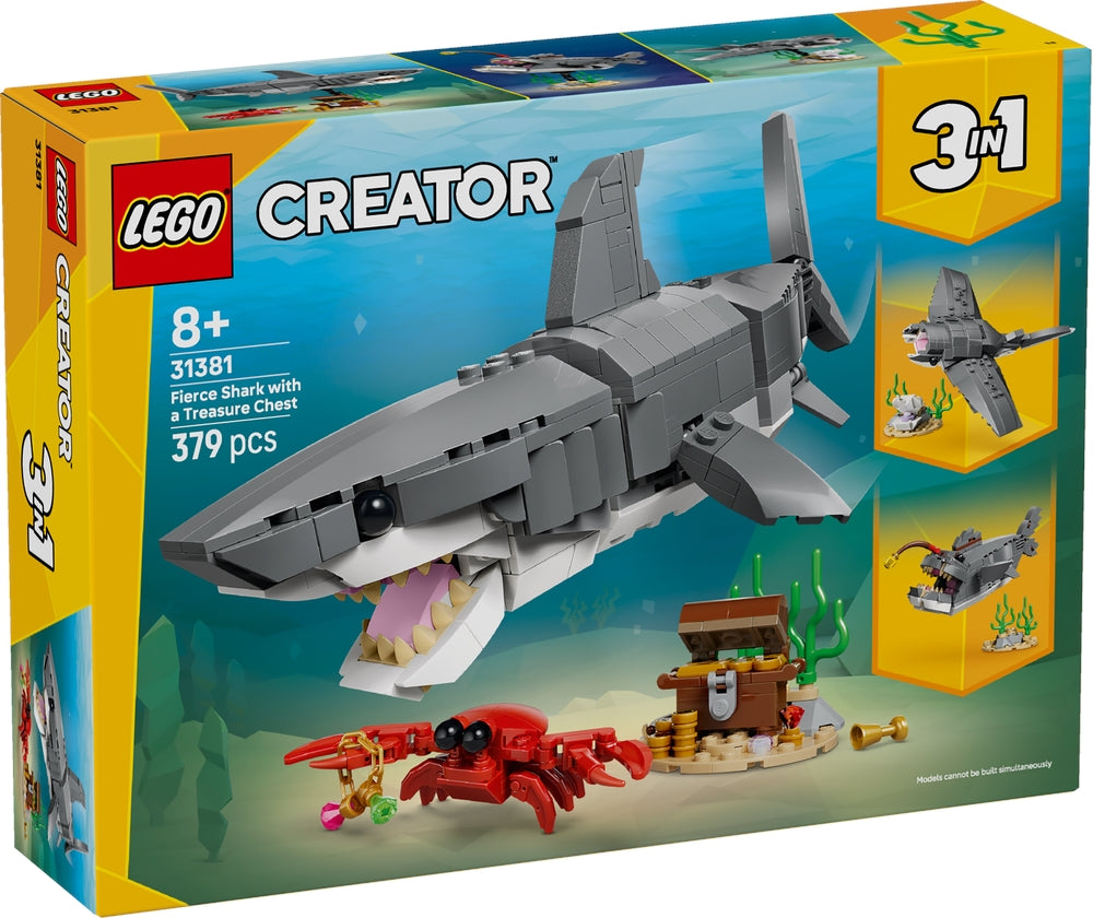 LEGO 31381 CREATOR - Squalo con scrigno del tesoro LEGO