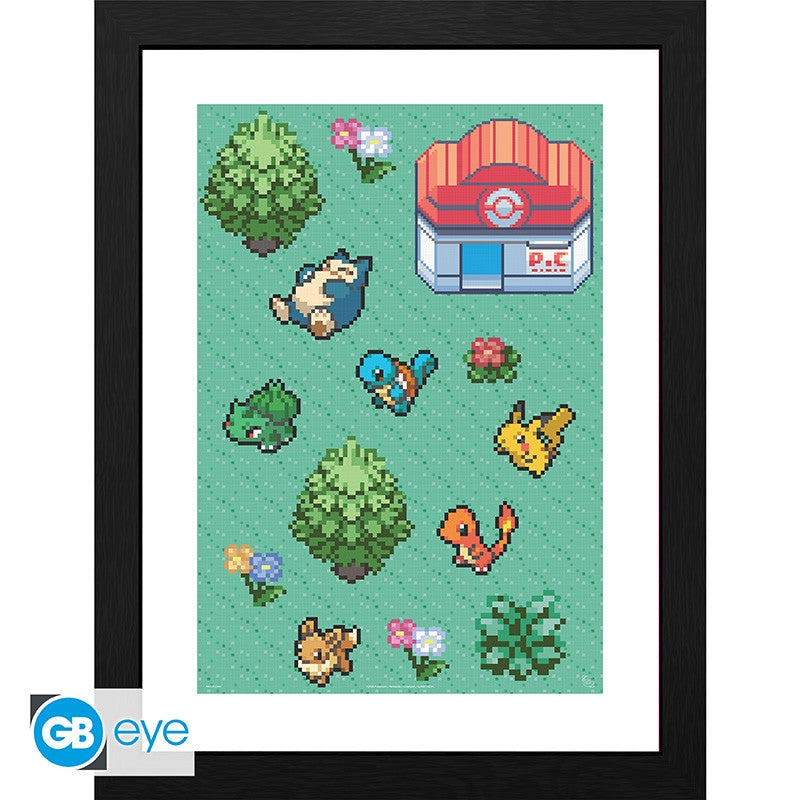 ABYSTYLE ONE PIECE - Poster Incorniciato: "Pixel Art" (30x40) Abystyle