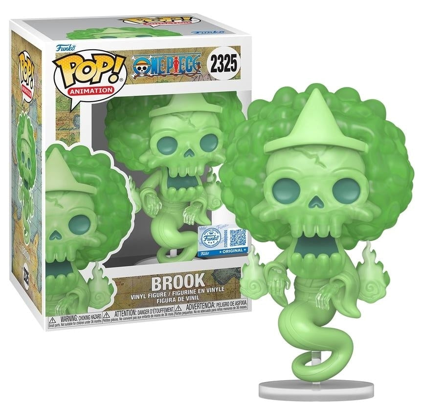 FUNKO POP Animation: One Piece - 2325 Brook (Glows In The Dark) (Exclusive) 9cm Funko