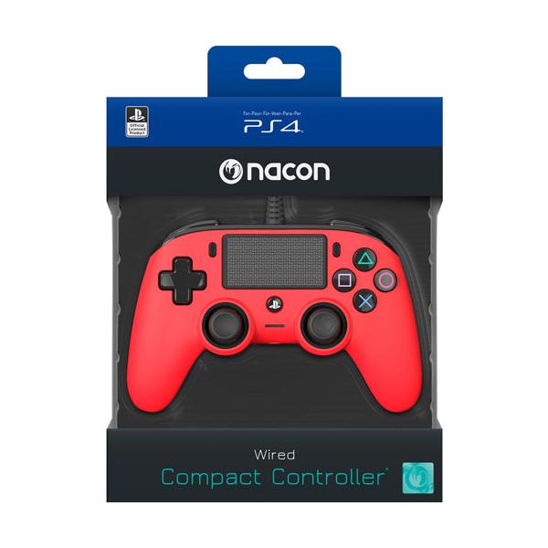 PS4 NACON OLP Compact Controller WRD Rosso PS4 Accessori - Disponibile in 2/3 giorni lavorativi
