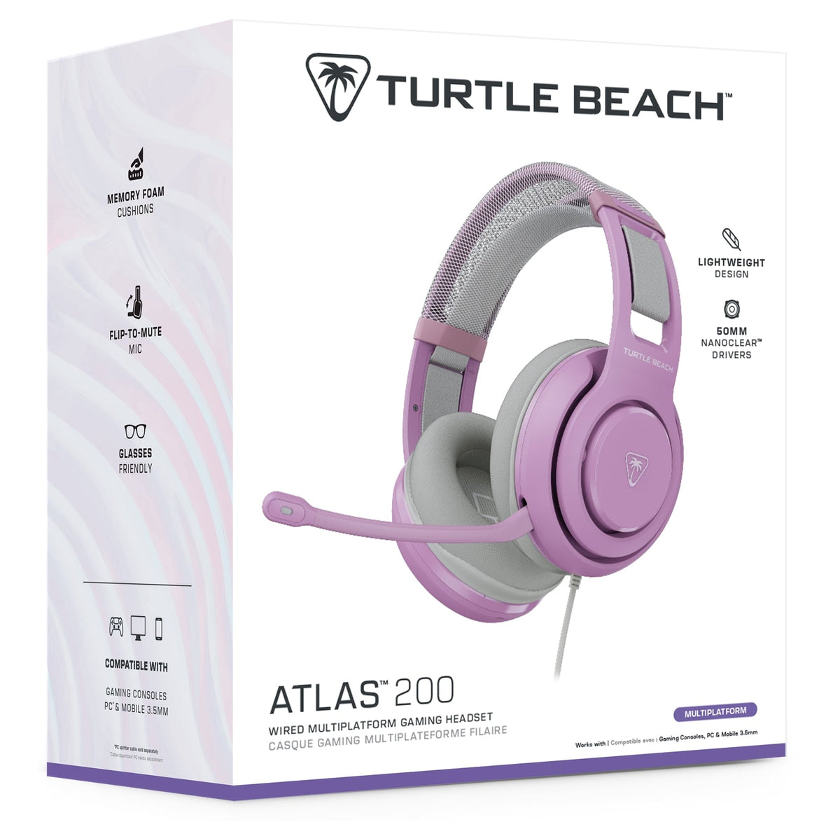 TURTLE BEACH - ATLAS 200 - LILAC MIST Turtle Beach