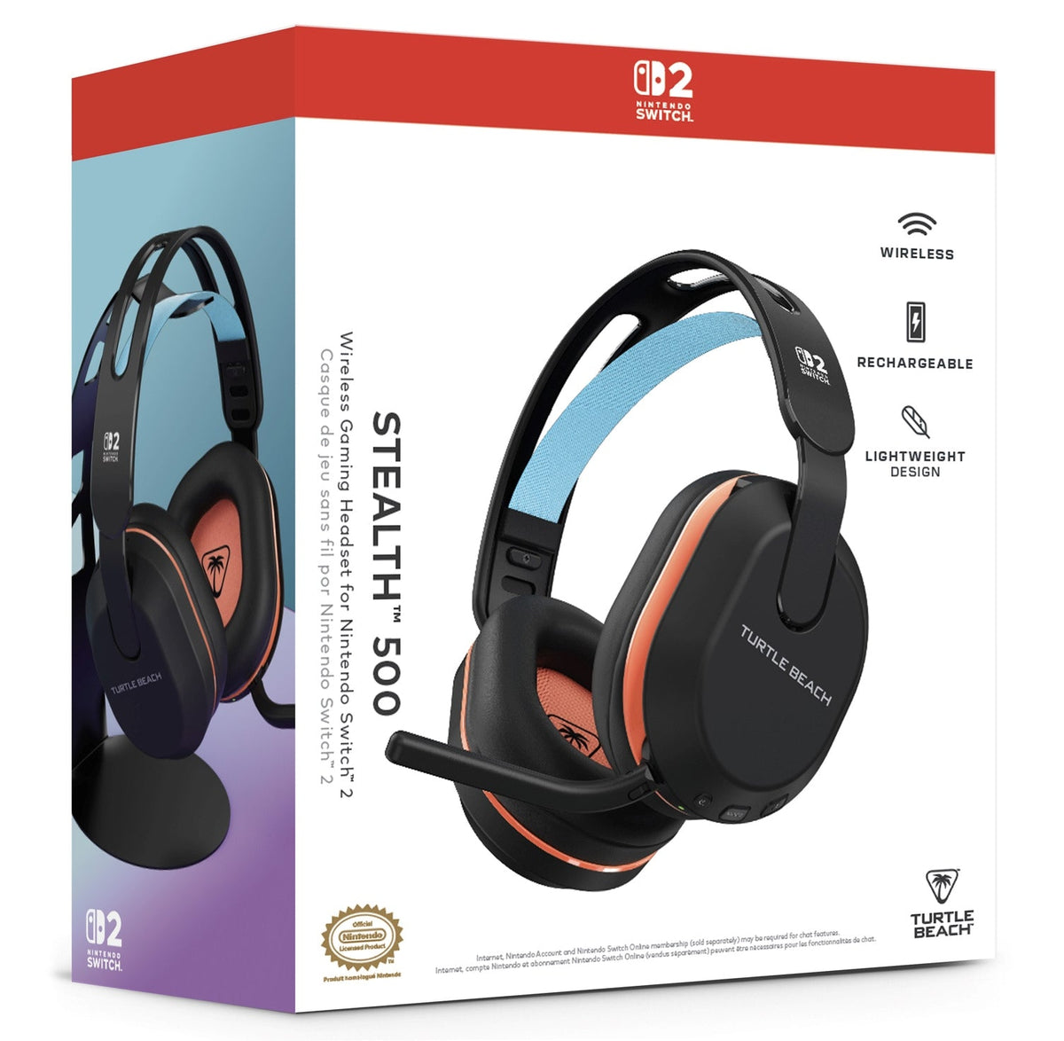 TURTLE BEACH - STEALTH 500 NINTENDO SWITCH 2 NS BLACK Turtle Beach