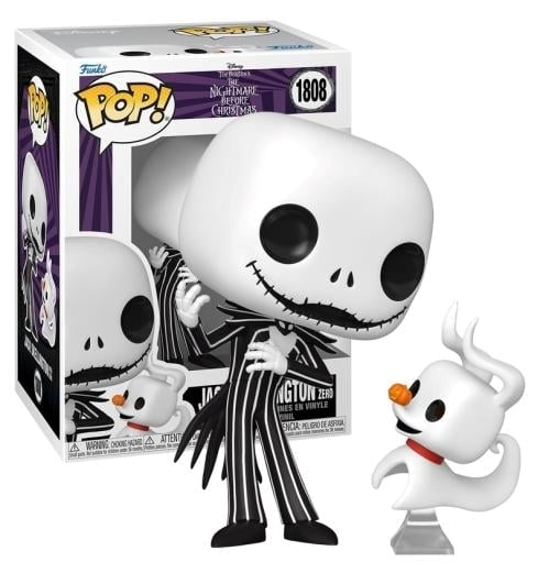 FUNKO POP Disney: Nightmare Before Christmas - 1808 Jack Skelligton With Zero 9cm Funko