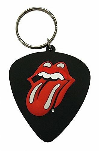 Portachiavi PYRAMID - ROLLING STONES - PORTACHIAVI IN GOMMA: LOGO PLETTRO - Disponibile in 2/3 giorni lavorativi