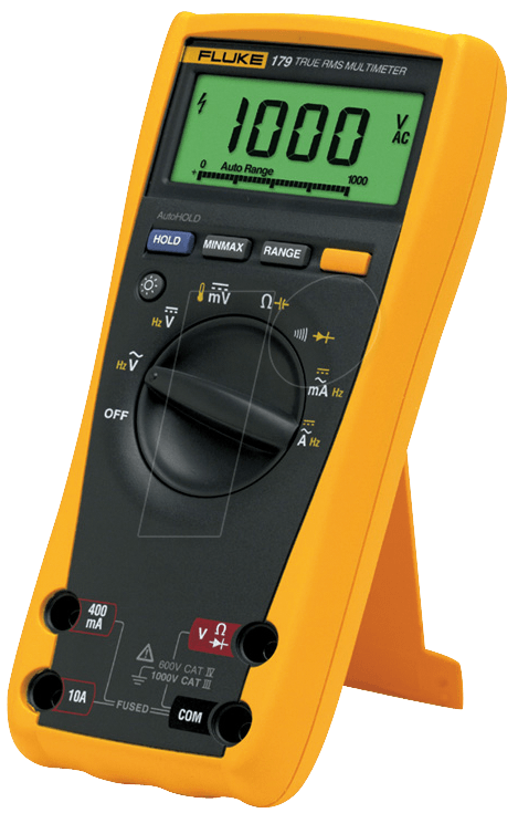 Fluke 179 True RMS - 9V - 9 V - 90 mm - 43 mm - 185 mm - 420 g (1592842) - Disponibile in 6-7 giorni lavorativi