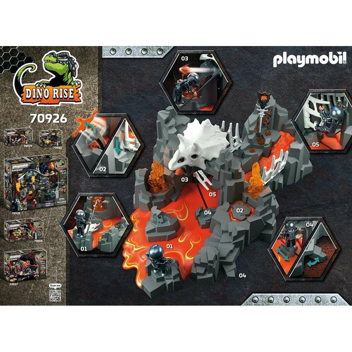 Playset Playmobil Dino Rise Lava Fountain Guardian 70926 - Disponibile in 3-4 giorni lavorativi