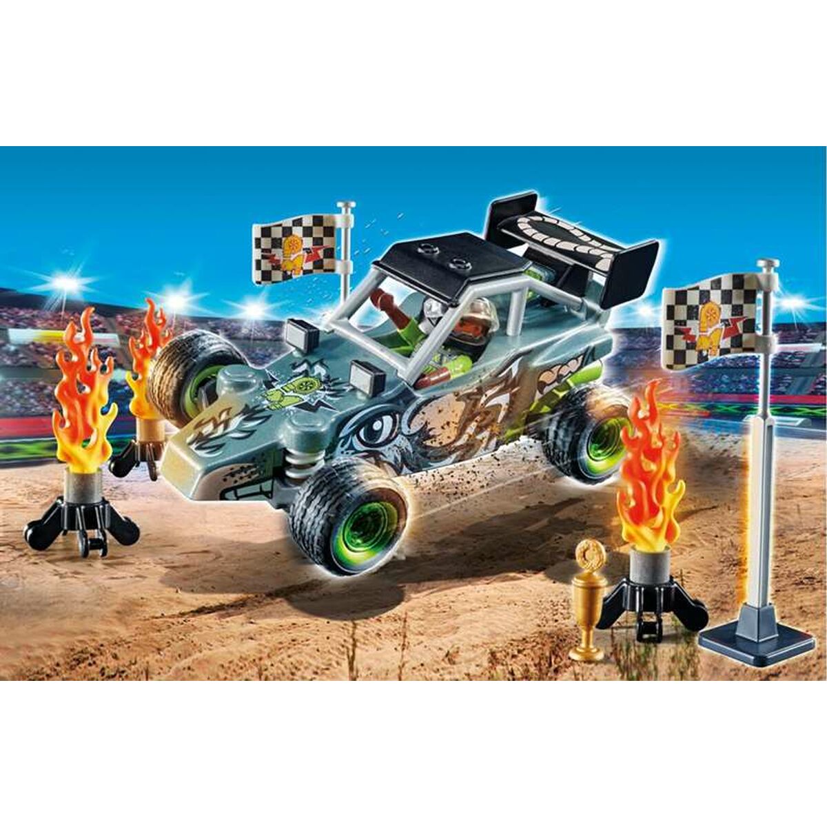 Playset Playmobil Stuntshow Racer 45 Pezzi - Disponibile in 3-4 giorni lavorativi