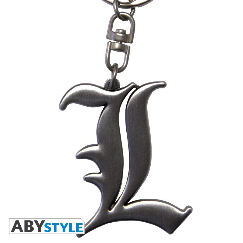 Portachiavi DEATH NOTE - Portachiavi 3D "Simbolo L" - Disponibile in 2/3 giorni lavorativi Abystyle