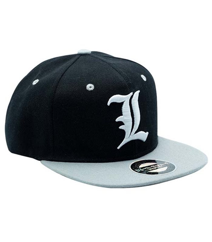 ABYSTYLE DEATH NOTE - Snapback Cappellino: "L" Black & Grey - Disponibile in 2/3 giorni lavorativi
