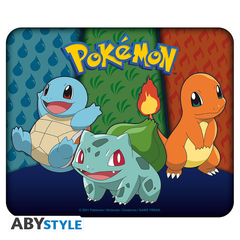 POKEMON - Mousepad: "Starters Kanto" - Disponibile in 2/3 giorni lavorativi Abystyle