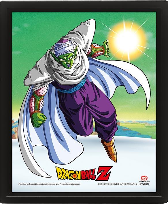 PYRAMID DRAGON BALL Z (PICCOLO) - POSTER 3D LENTICULAR INCORNICIATO - Disponibile in 2/3 giorni lavorativi