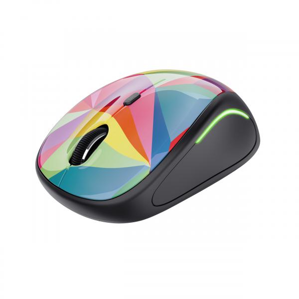 MOUSE TRUST YVI FX WIRELESS GEOMETRICA 800/1.600 DPI - Disponibile in 3-4 giorni lavorativi Trust