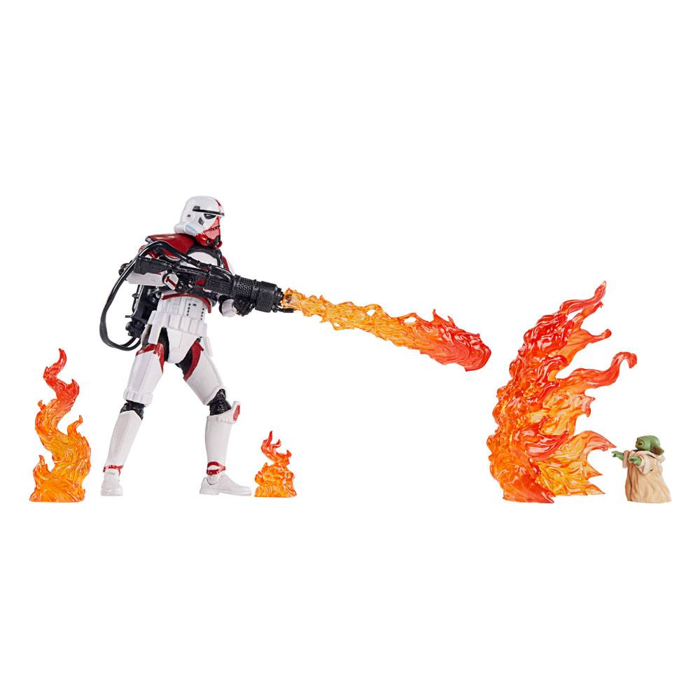 HASBRO STAR WARS: THE MANDALORIAN - VINTAGE COLLECTION - INCINERATOR TROOPER & GROGU 10CM - Disponibile in 2/3 giorni lavorativi