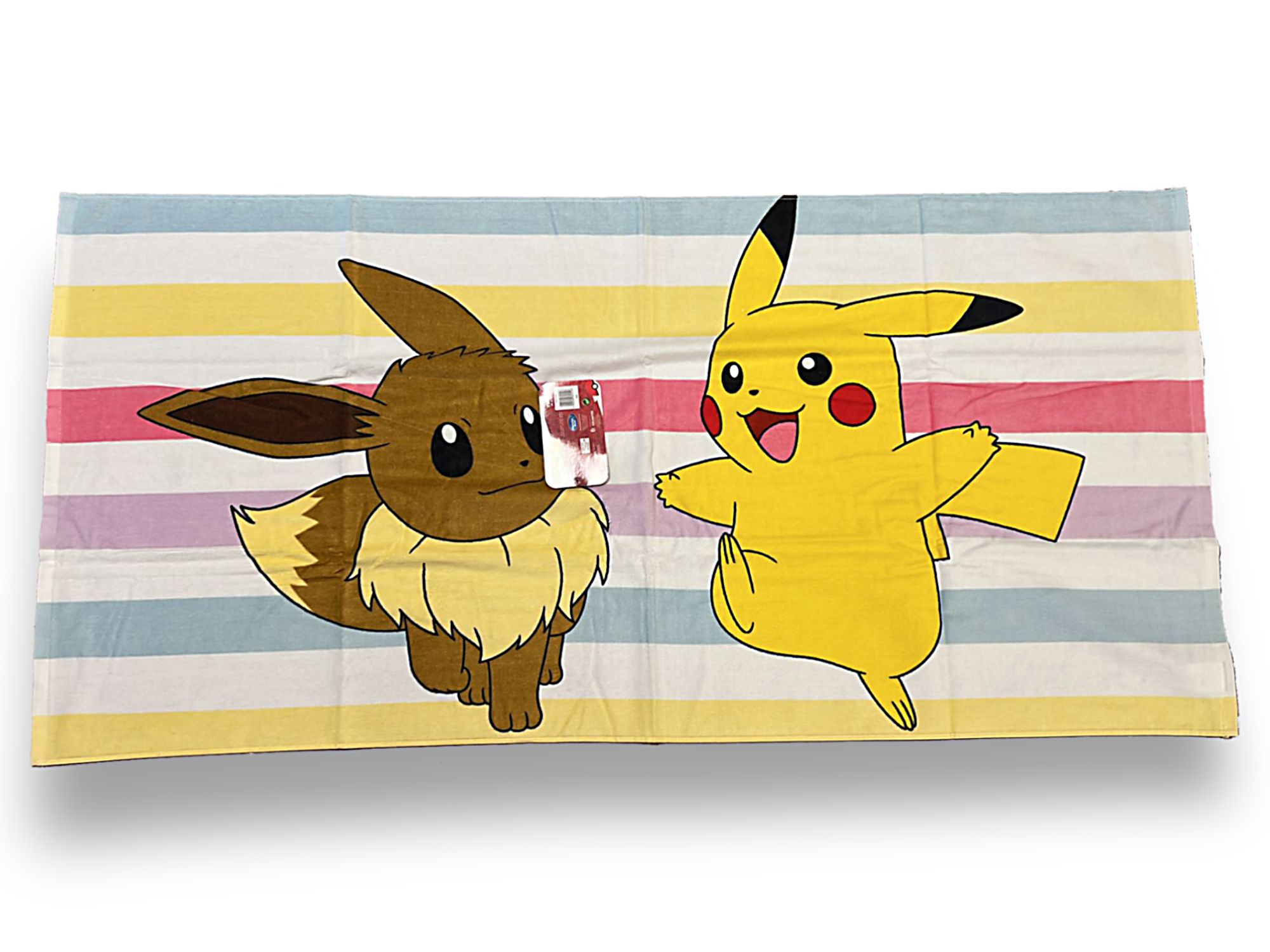 POKEMON - Asciugamano / Telo mare "Pikachu & Evee" (70 x 140cm) - Disponibile in 2/3 giorni lavorativi