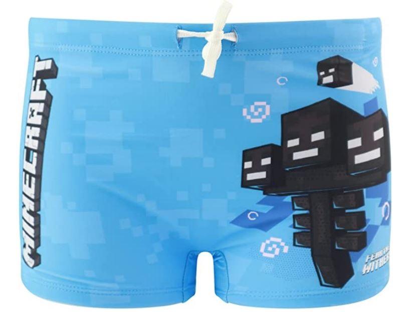 MINECRAFT : WITHER - COSTUME DA BAGNO BOXER 8 ANNI (128cm) - Disponibile in 2/3 giorni lavorativi