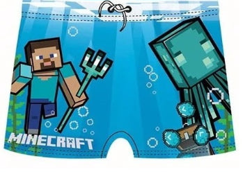 MINECRAFT : AGGIORNAMENTO ACQUATICO STEVE - COSTUME DA BAGNO BOXER 6 ANNI (116cm) - Disponibile in 2/3 giorni lavorativi