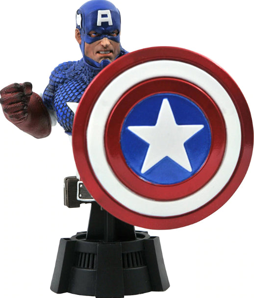 77520 - Marvel Comics Bust Captain America 15 cm - Disponibile in 2/3 giorni lavorativi Diamond Select