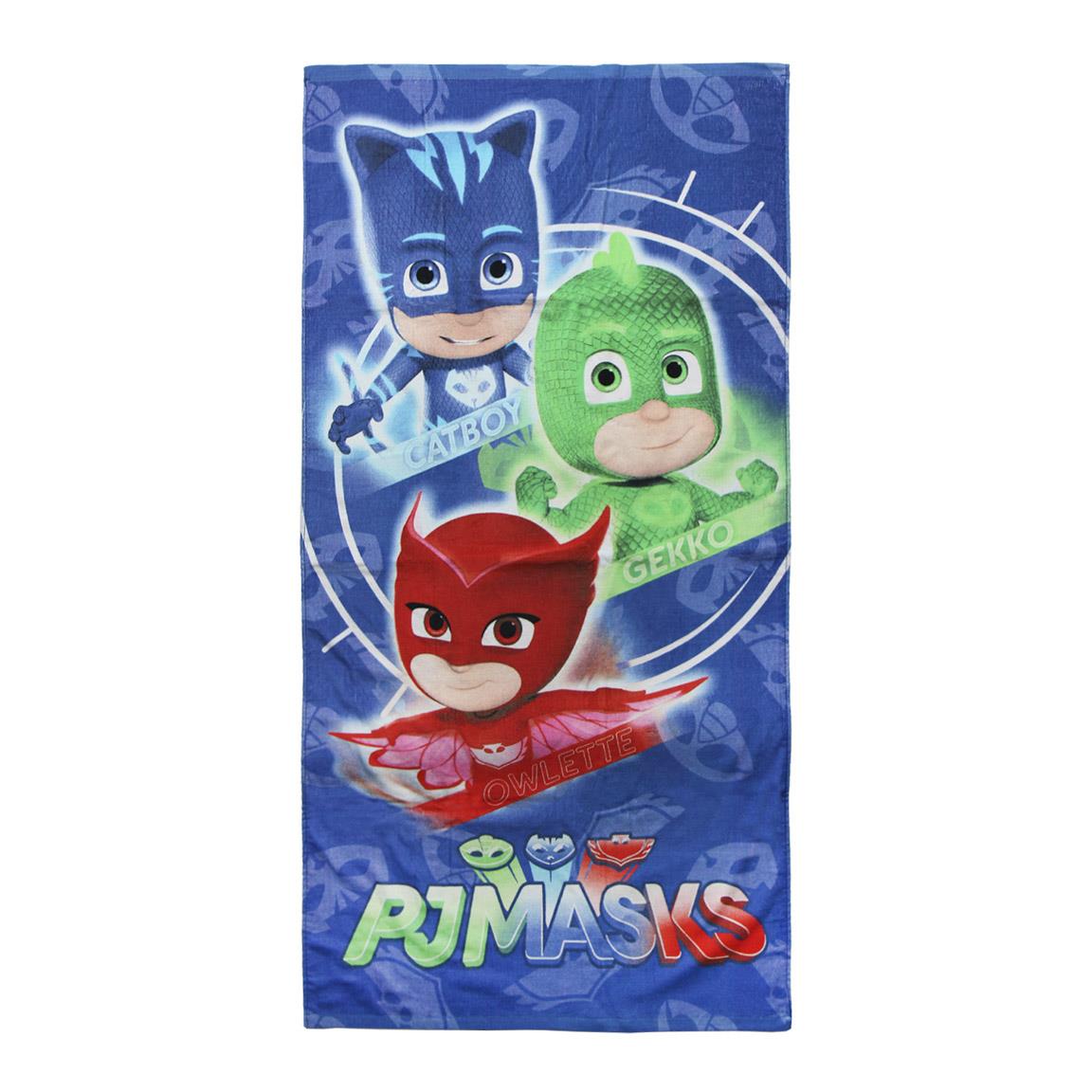 PJ MASKS : Asciugamano / Telo mare " Team Pj " (70x140cm) - Disponibile in 2/3 giorni lavorativi