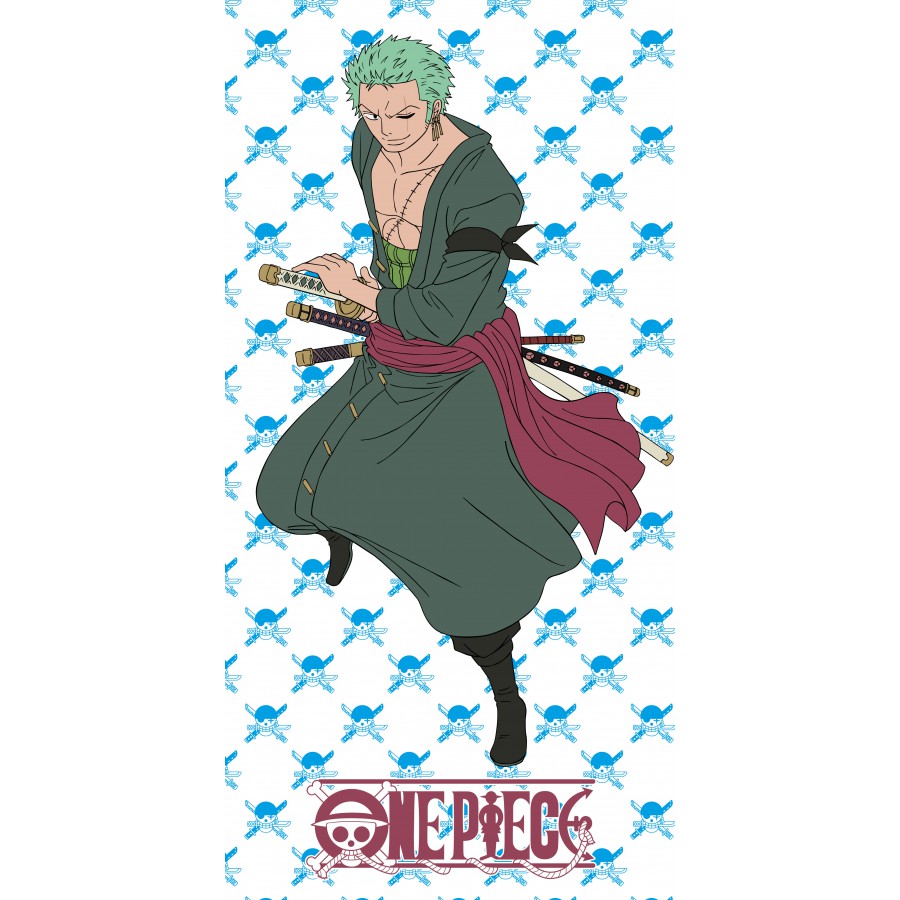 ONE PIECE - Asciugamano / Telo mare "Roronoa Zoro" (70x140cm) - Disponibile in 2/3 giorni lavorativi