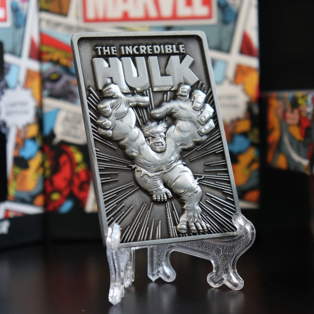 Marvel Comics : Hulk- Lingotto da collezione con stampa in rilievo Limited Edition (7.5x5cm) - Disponibile in 2/3 giorni lavorativi