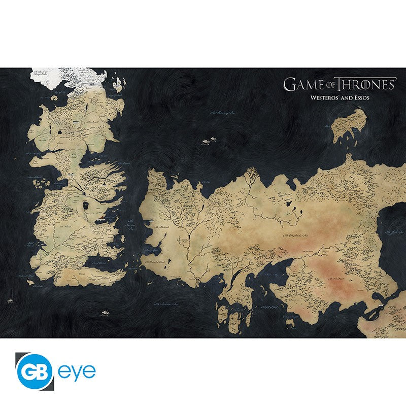 ABYSTYLE GAME OF THRONES: HOUSE OF DRAGON - Poser: Westeros Map (91.5x61) - Disponibile in 2/3 giorni lavorativi