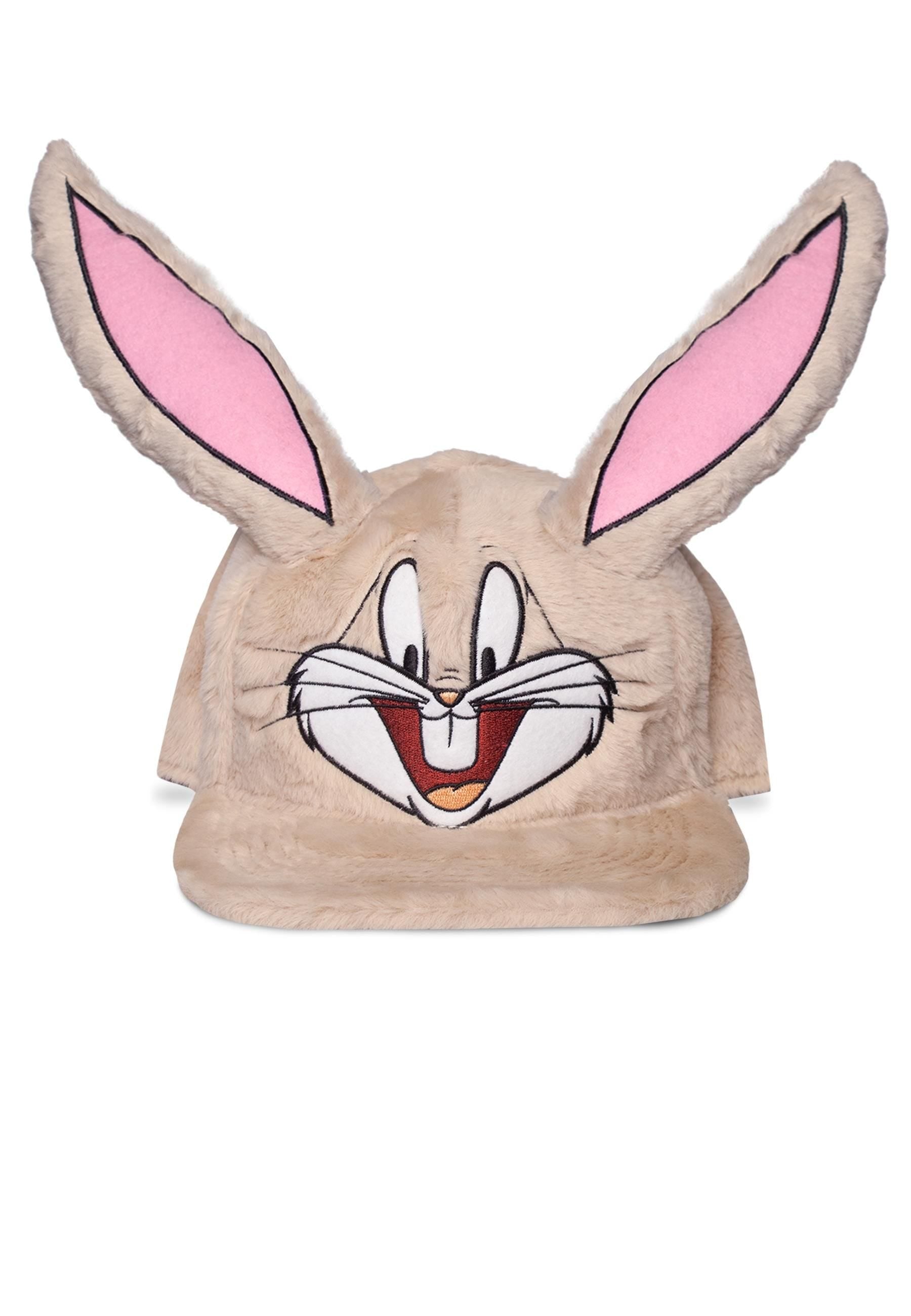 DIFUZED LOONEY TUNES : CAPPELLO BUGS BUNNY IN PELUCHE CON ORECCHIE - Disponibile in 2/3 giorni lavorativi