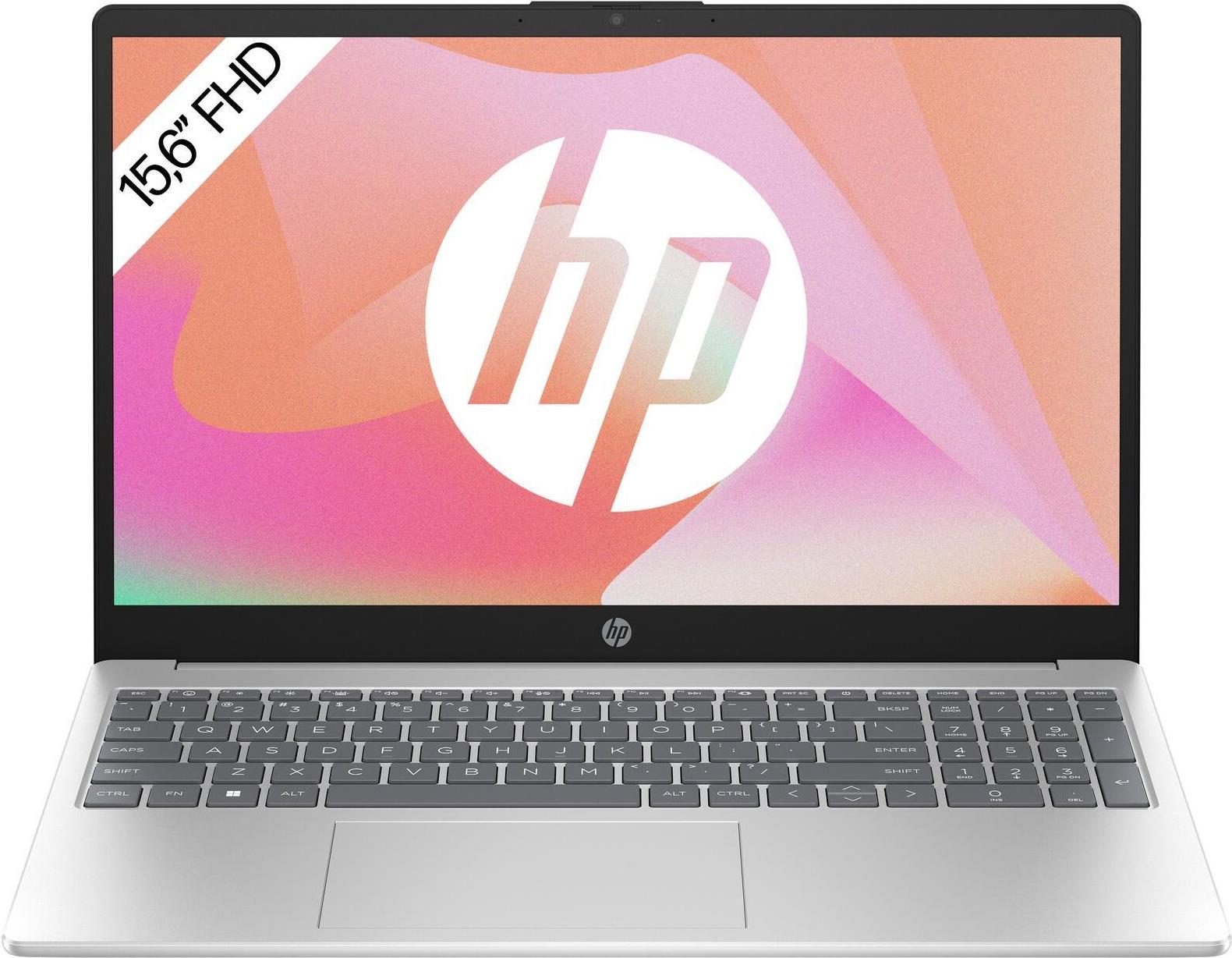 HP 15-fd0054ng Laptop 39,6 cm (15.6") Full HD Intel Core i5 i5-1334U 16 GB DDR4-SDRAM 512 GB SSD Wi-Fi 6E (802.11ax) FreeDOS Silber (9H0L6EA#ABD) - Disponibile in 6-7 giorni lavorativi