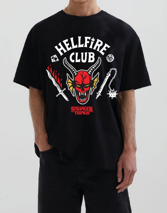 DIFUZED STRANGER THINGS - HELLFIRE CLUB T-SHIRT (XL) - Disponibile in 2/3 giorni lavorativi