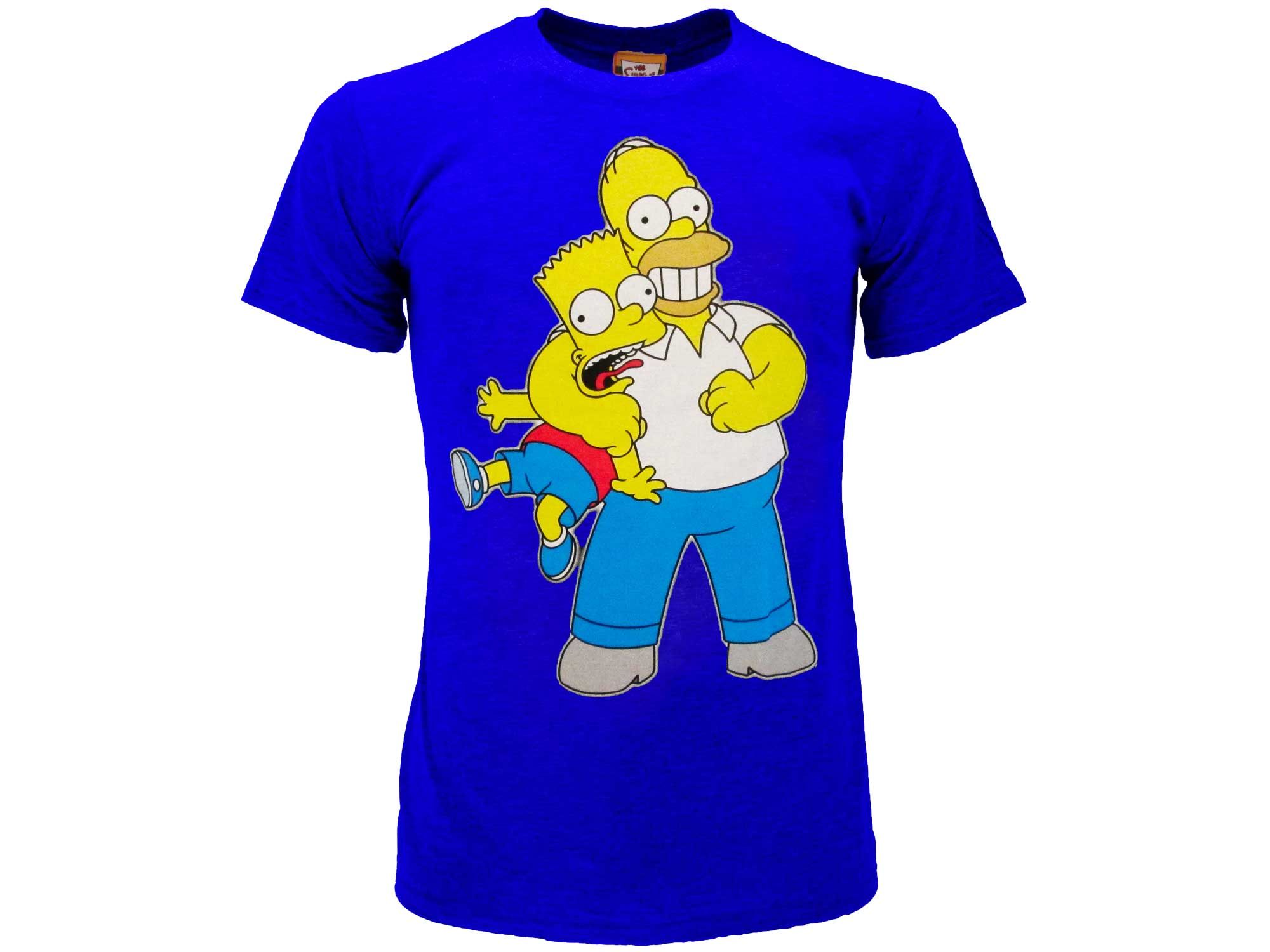 THE SIMPSONS HOMER & BART STROZZO T-shirt 7/8 blu - Disponibile in 2/3 giorni lavorativi Abbigliamento