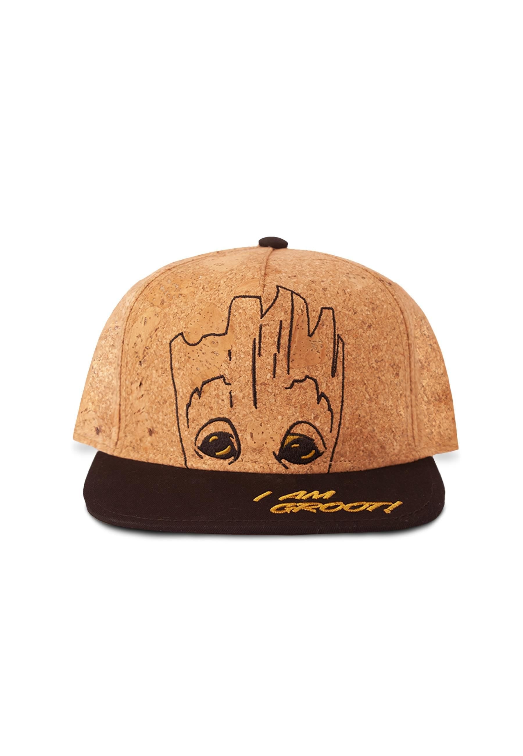 DIFUZED MARVEL - CAPPELLO SNAPBACK IN SUGHERO : GROOT - Disponibile in 2/3 giorni lavorativi
