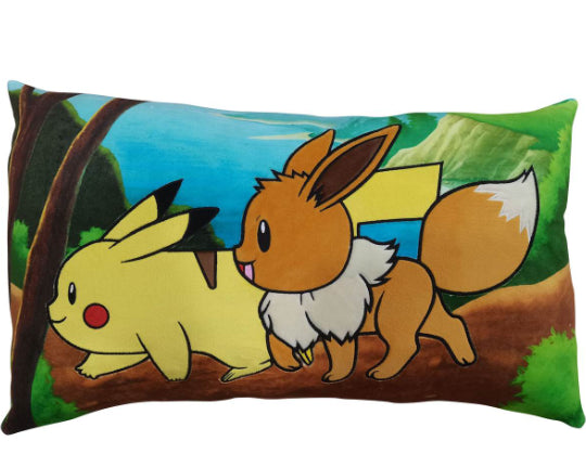 POKEMON - Cuscino: Pikachu & Eevee 60cm - Disponibile in 2/3 giorni lavorativi