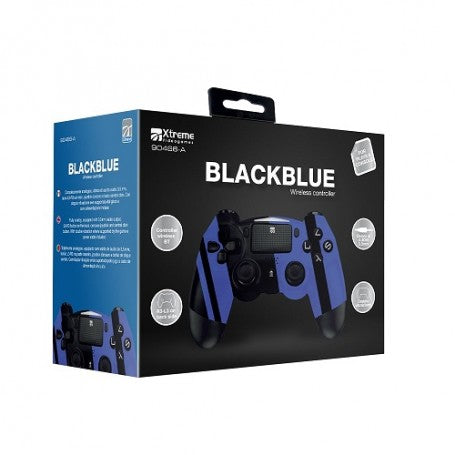 PS4 XTREME Playstation 4 Wireless BT Controller Black & Blu Accessori - Disponibile in 2/3 giorni lavorativi
