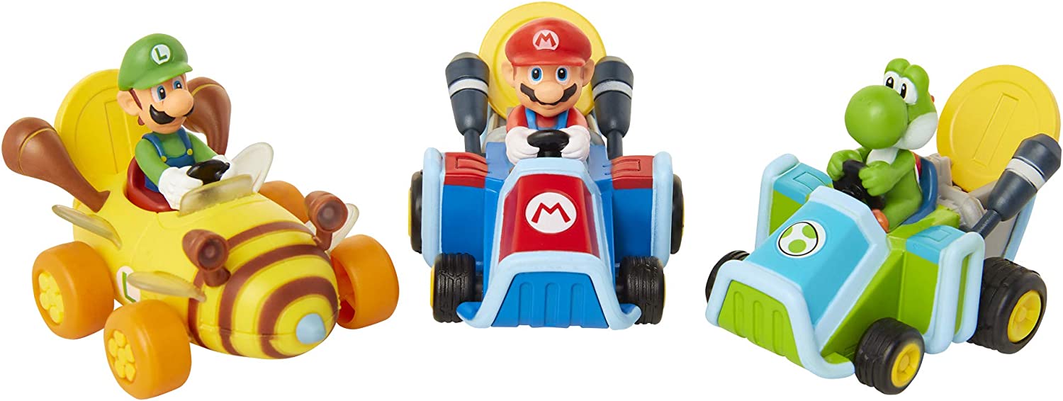 JAKKS PACIFIC NINTENDO SUPER MARIO COIN RACER (display 12pz assortiti) - Disponibile in 2/3 giorni lavorativi